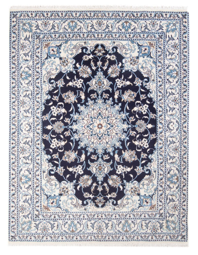 Perserteppich - Nain - Royal - 197 x 146 cm - dunkelblau