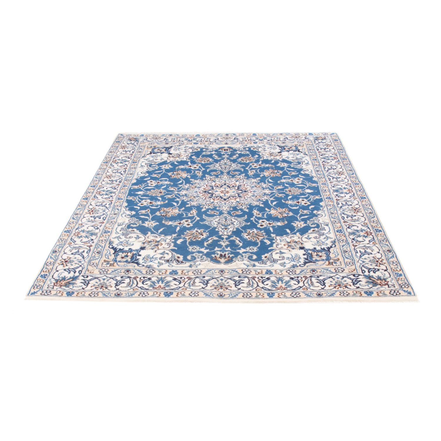 Perserteppich - Nain - Royal - 196 x 148 cm - blau