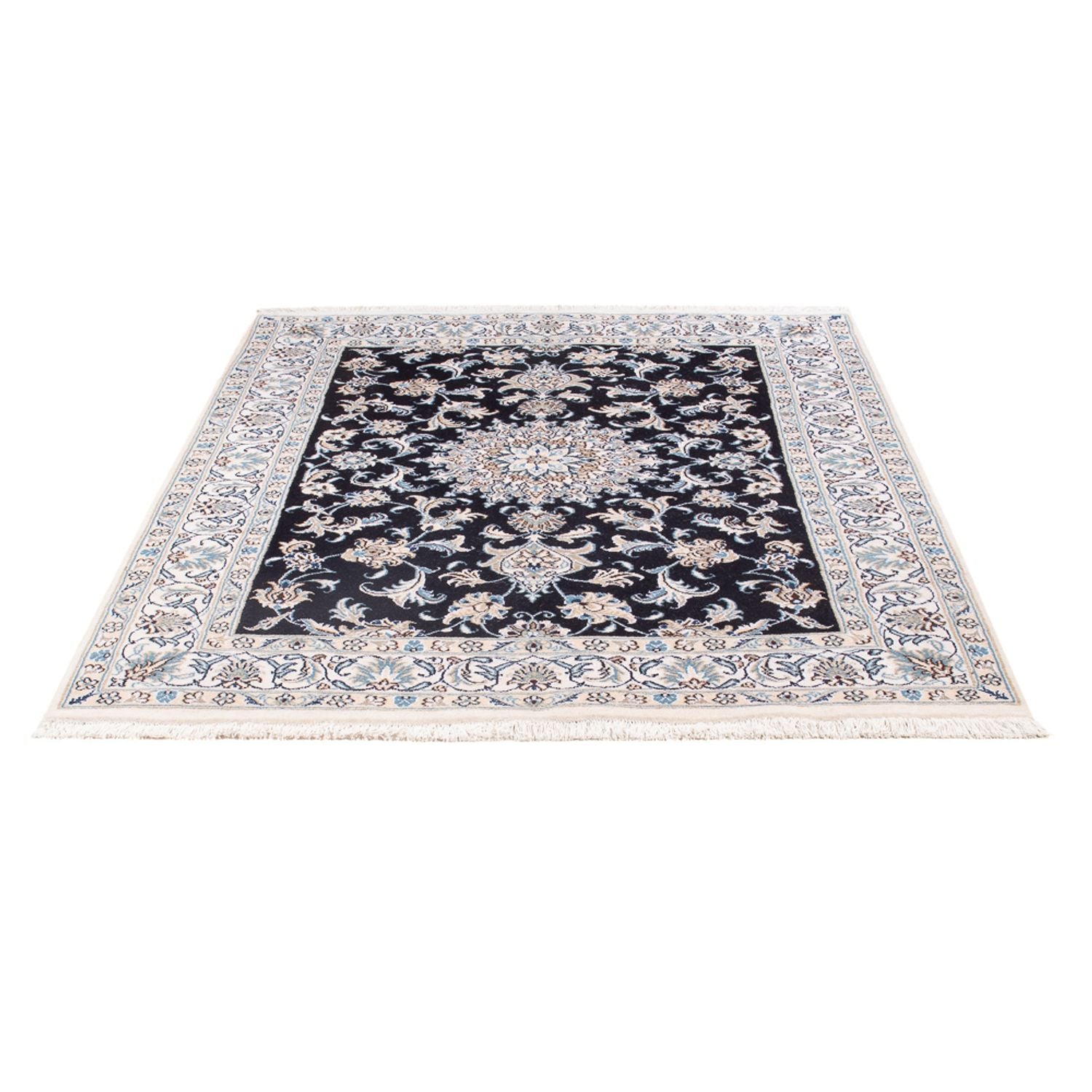 Perserteppich - Nain - Royal - 193 x 143 cm - dunkelblau
