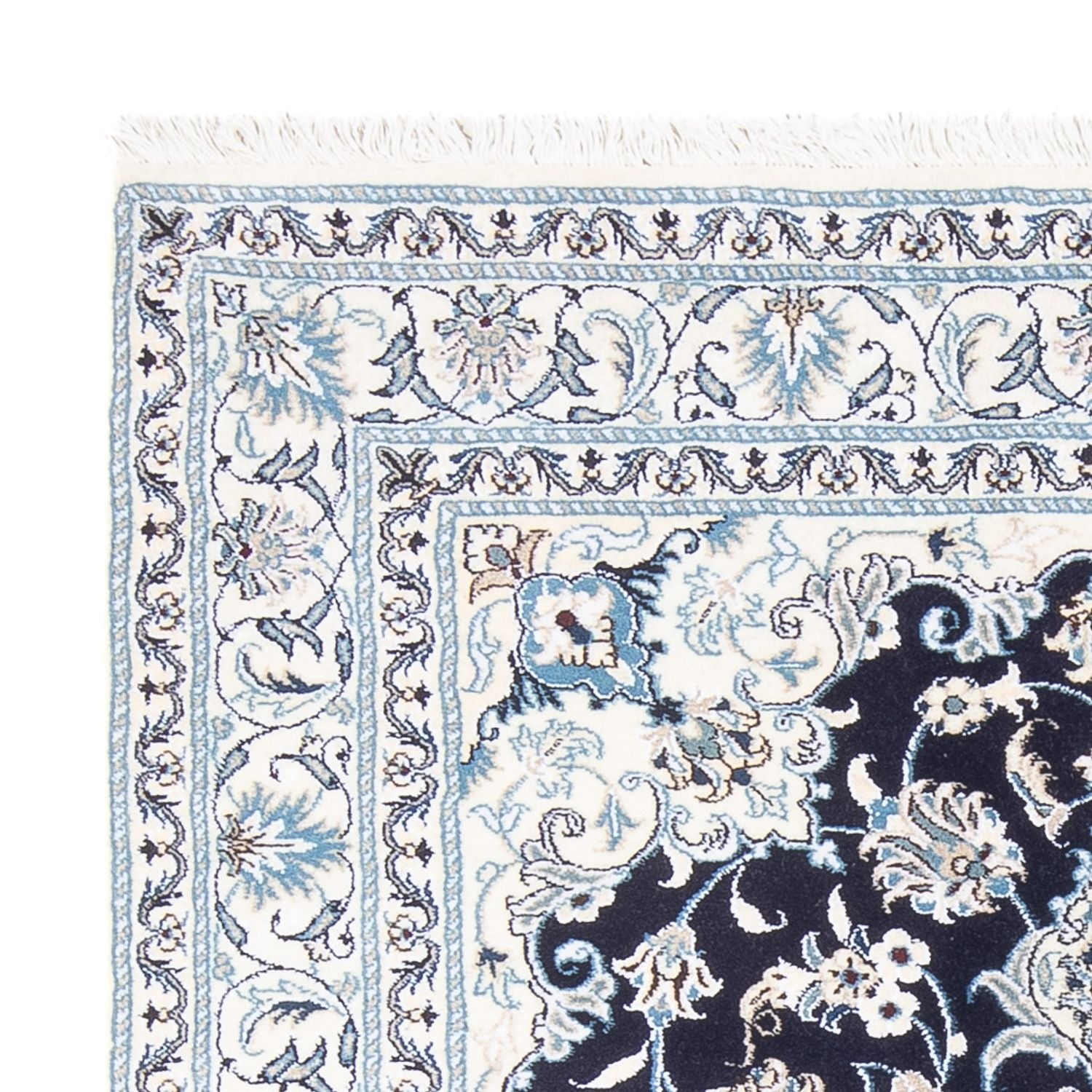 Perserteppich - Nain - Royal - 205 x 146 cm - dunkelblau
