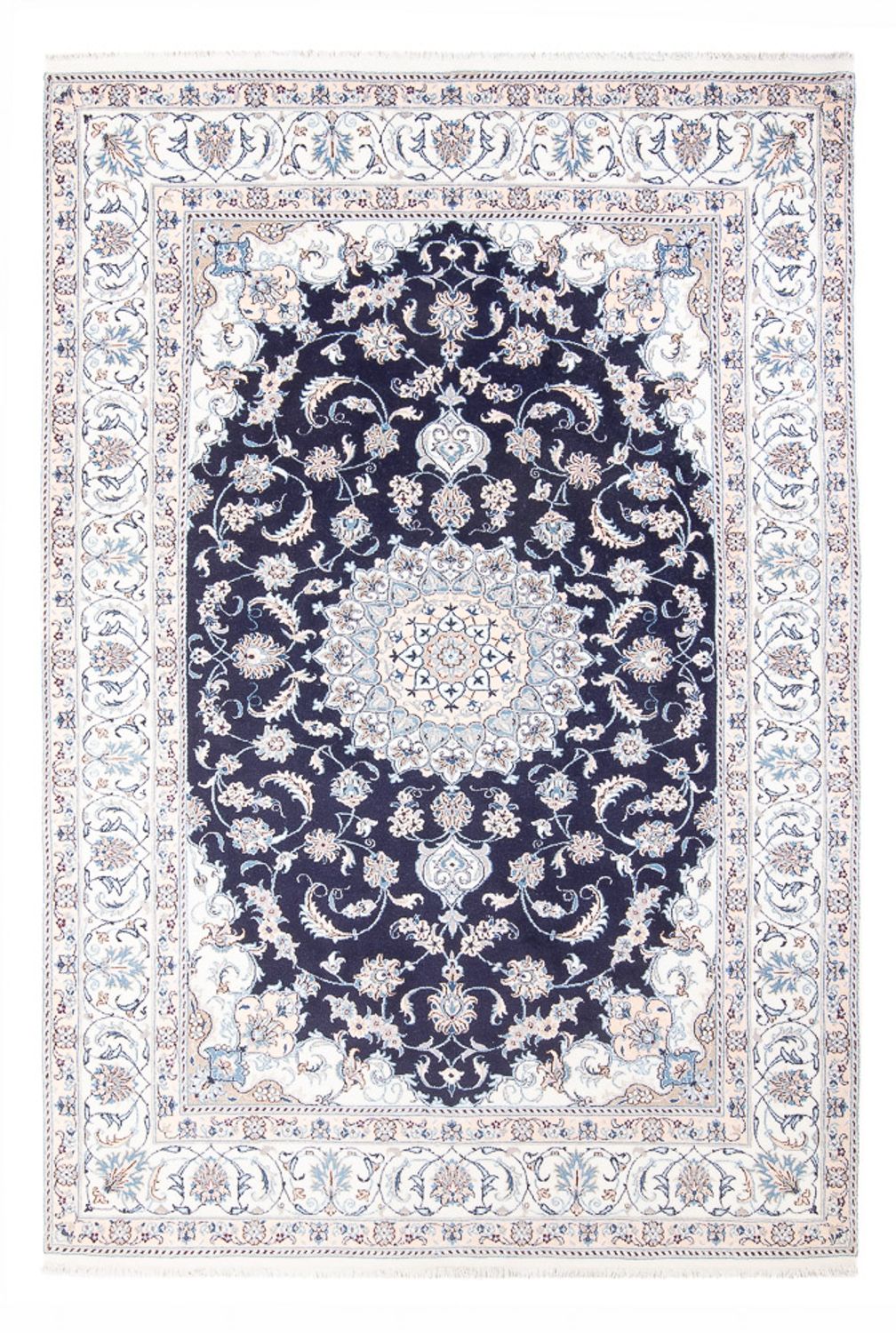 Perserteppich - Nain - 298 x 195 cm - dunkelblau