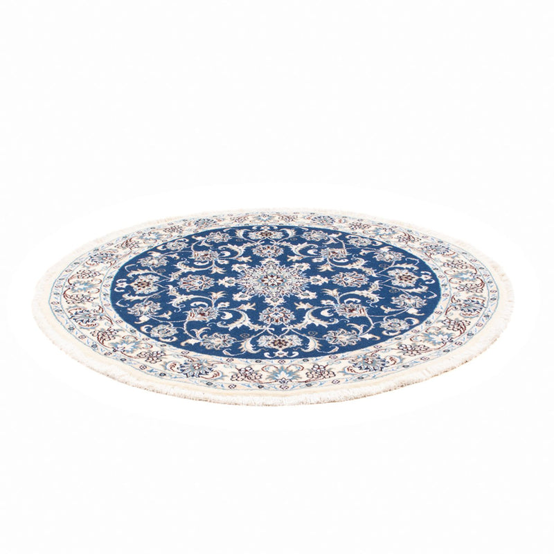 Perserteppich - Nain rund  - 150 x 150 cm - blau