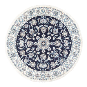 Perserteppich - Nain rund  - 150 x 150 cm - dunkelblau