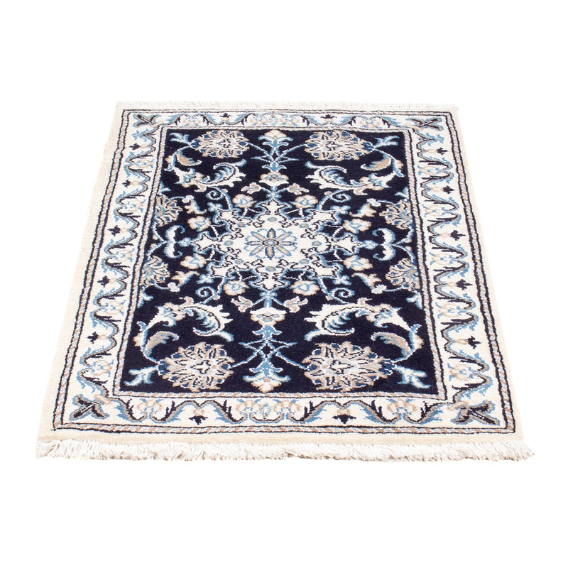 Perserteppich - Nain - Royal - 90 x 60 cm - dunkelblau