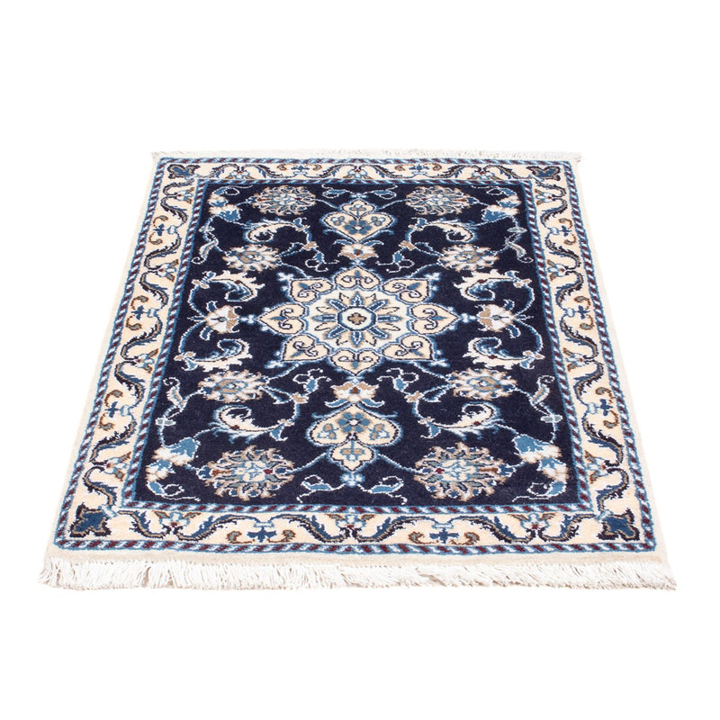 Perserteppich - Nain - Royal - 90 x 60 cm - dunkelblau