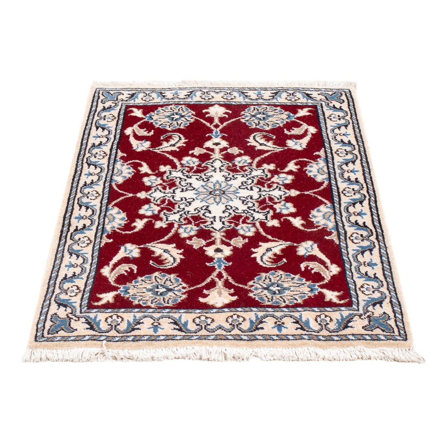 Perserteppich - Nain - Royal - 90 x 60 cm - rot