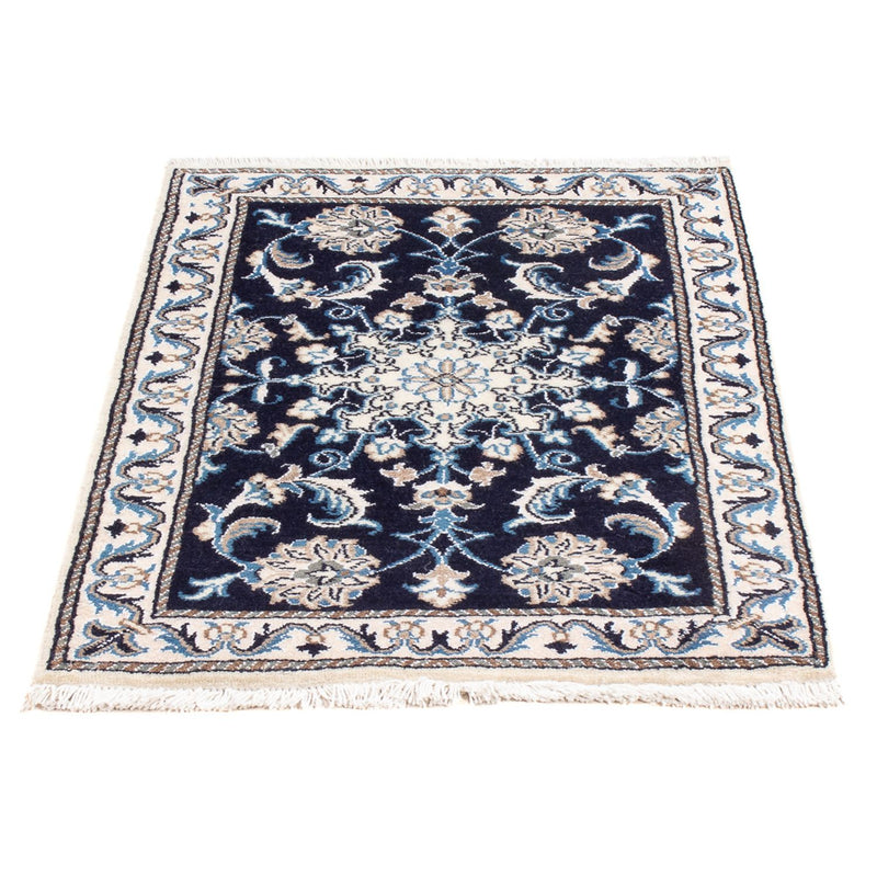 Perserteppich - Nain - Royal - 90 x 60 cm - dunkelblau