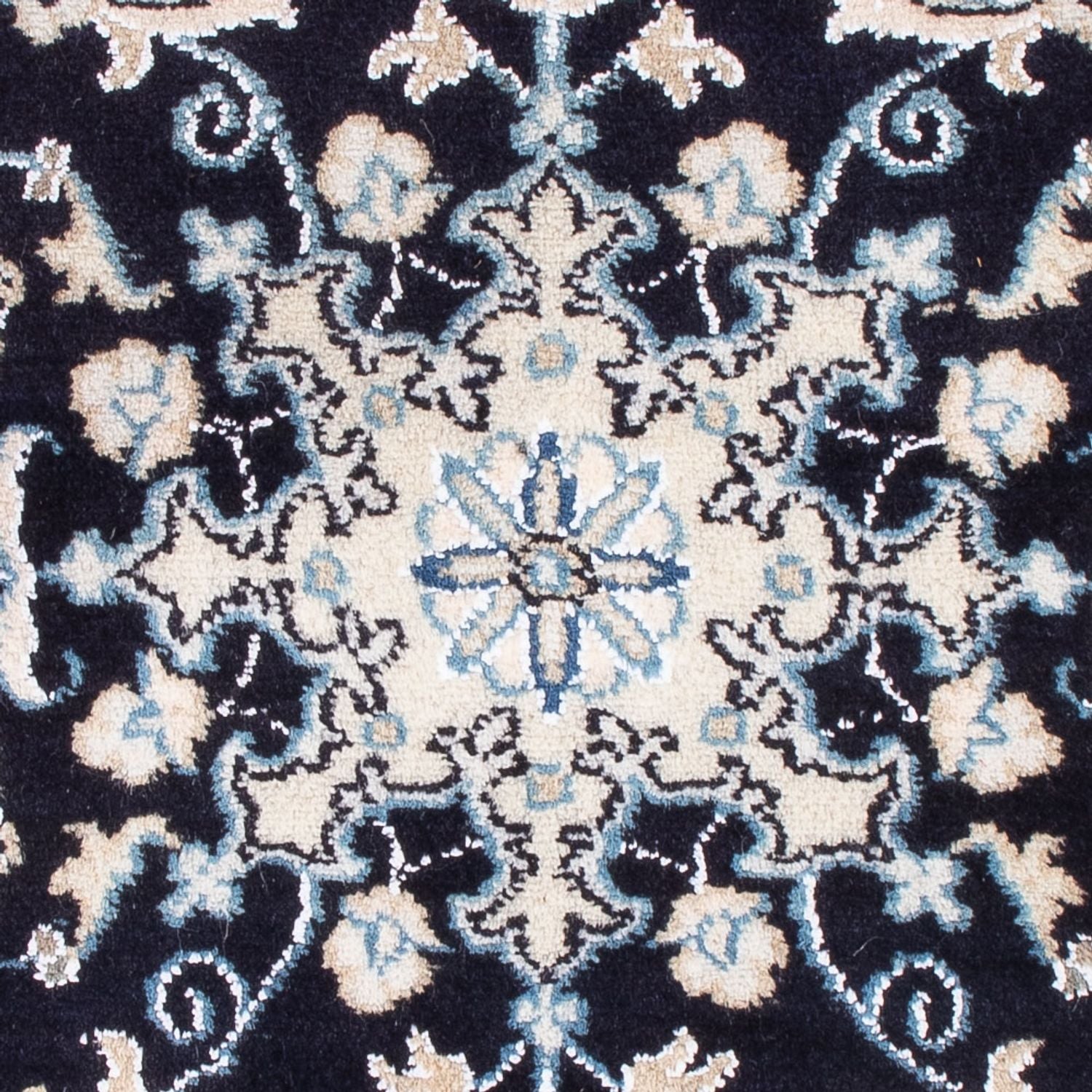 Perserteppich - Nain - Royal - 90 x 60 cm - dunkelblau