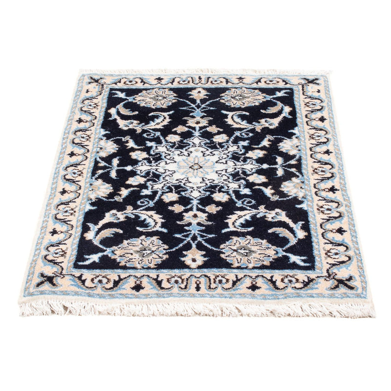 Perserteppich - Nain - Royal - 90 x 60 cm - dunkelblau