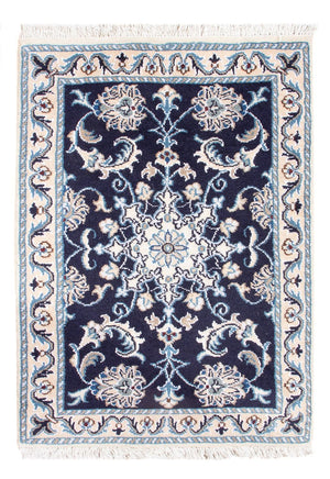 Perserteppich - Nain - Royal - 90 x 60 cm - dunkelblau