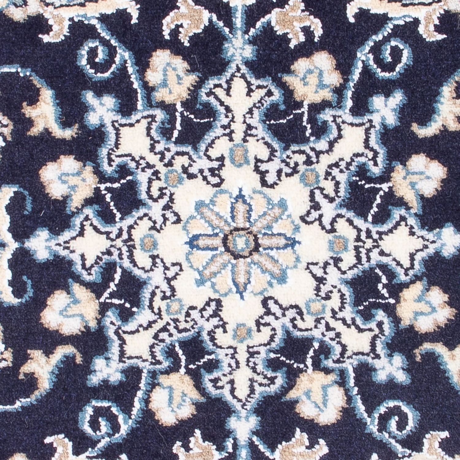 Perserteppich - Nain - Royal - 90 x 60 cm - dunkelblau
