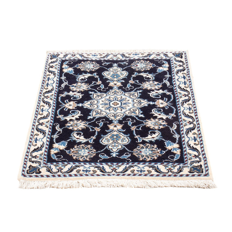 Perserteppich - Nain - Royal - 90 x 60 cm - dunkelblau