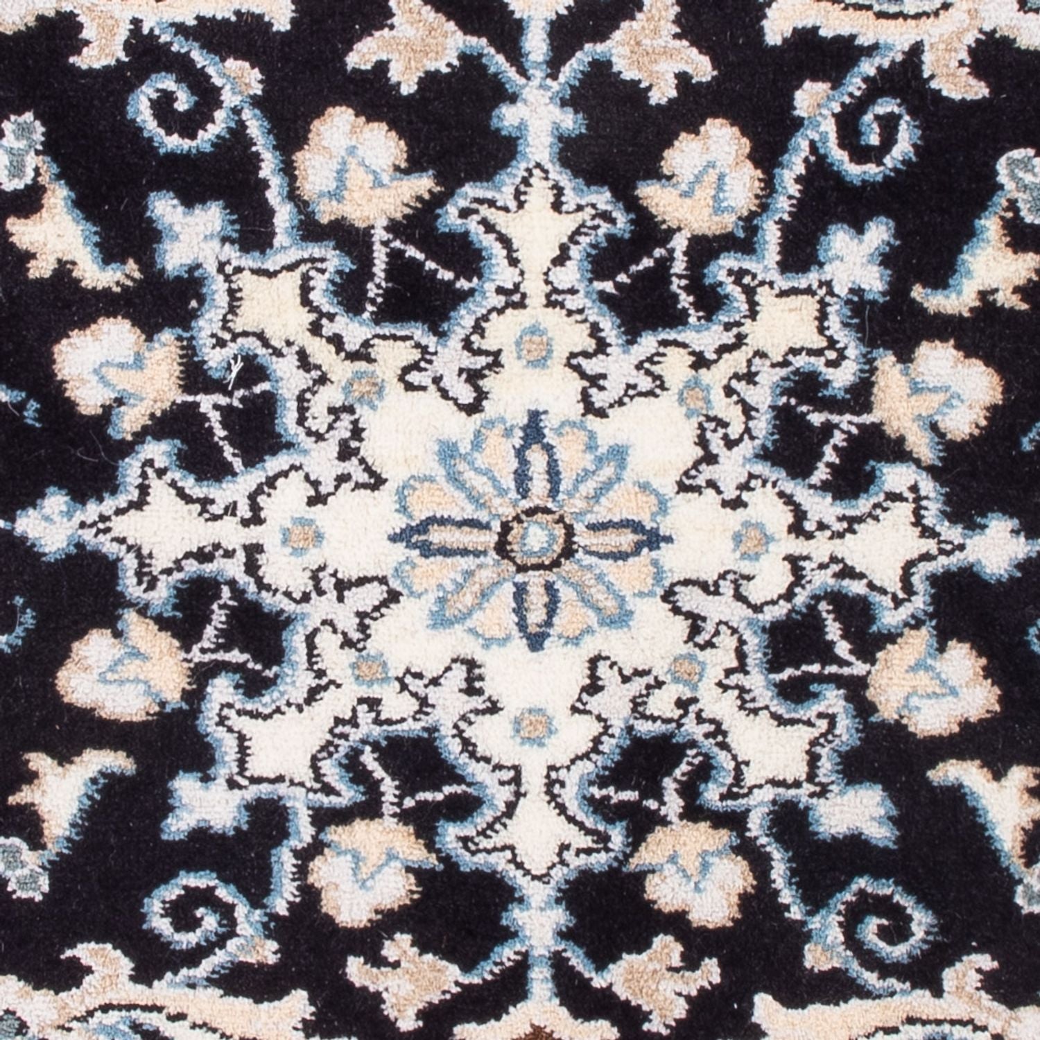 Perserteppich - Nain - Royal - 90 x 60 cm - dunkelblau