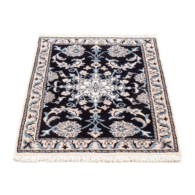 Perserteppich - Nain - Royal - 90 x 60 cm - dunkelblau