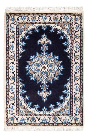 Perserteppich - Nain - Royal - 60 x 40 cm - dunkelblau