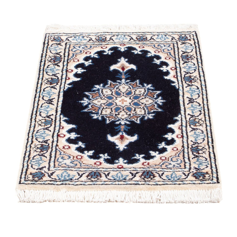 Perserteppich - Nain - Royal - 60 x 40 cm - dunkelblau