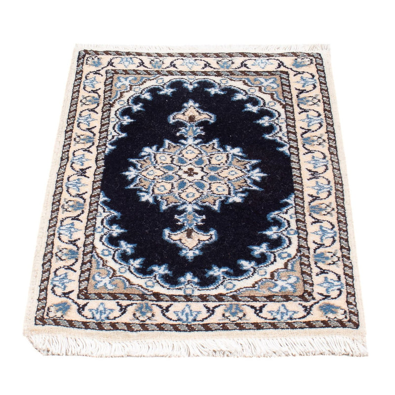 Perserteppich - Nain - Royal - 60 x 40 cm - dunkelblau