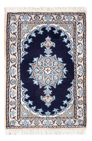 Perserteppich - Nain - Royal - 60 x 40 cm - dunkelblau