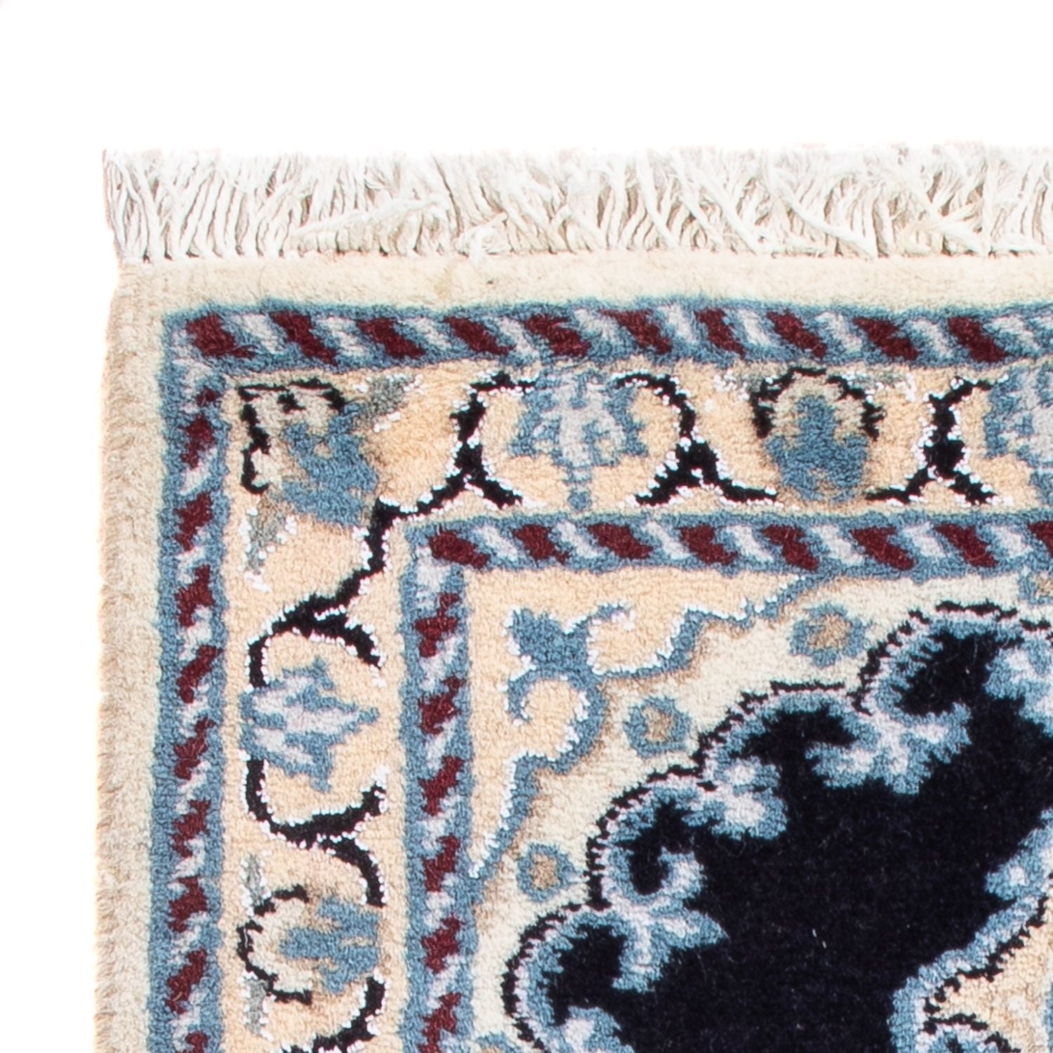 Perserteppich - Nain - Royal - 60 x 40 cm - dunkelblau