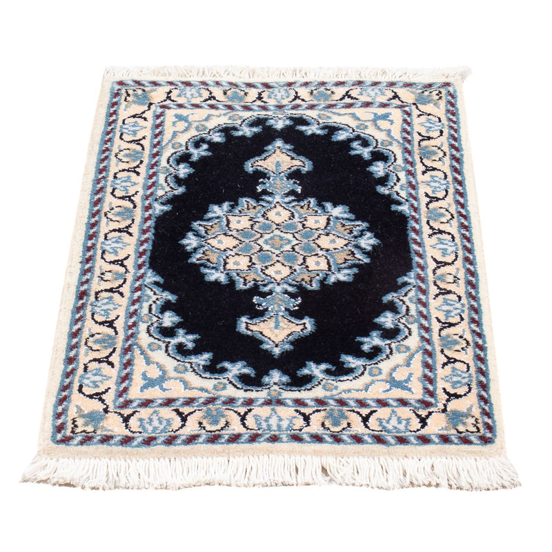 Perserteppich - Nain - Royal - 60 x 40 cm - dunkelblau