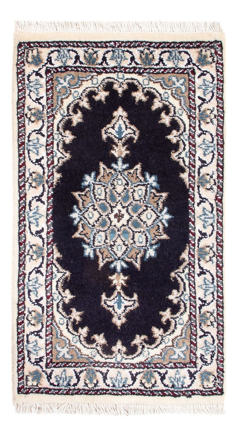 Perserteppich - Nain - Royal - 60 x 40 cm - dunkelblau