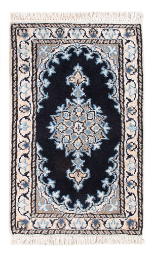 Perserteppich - Nain - Royal - 60 x 40 cm - dunkelblau