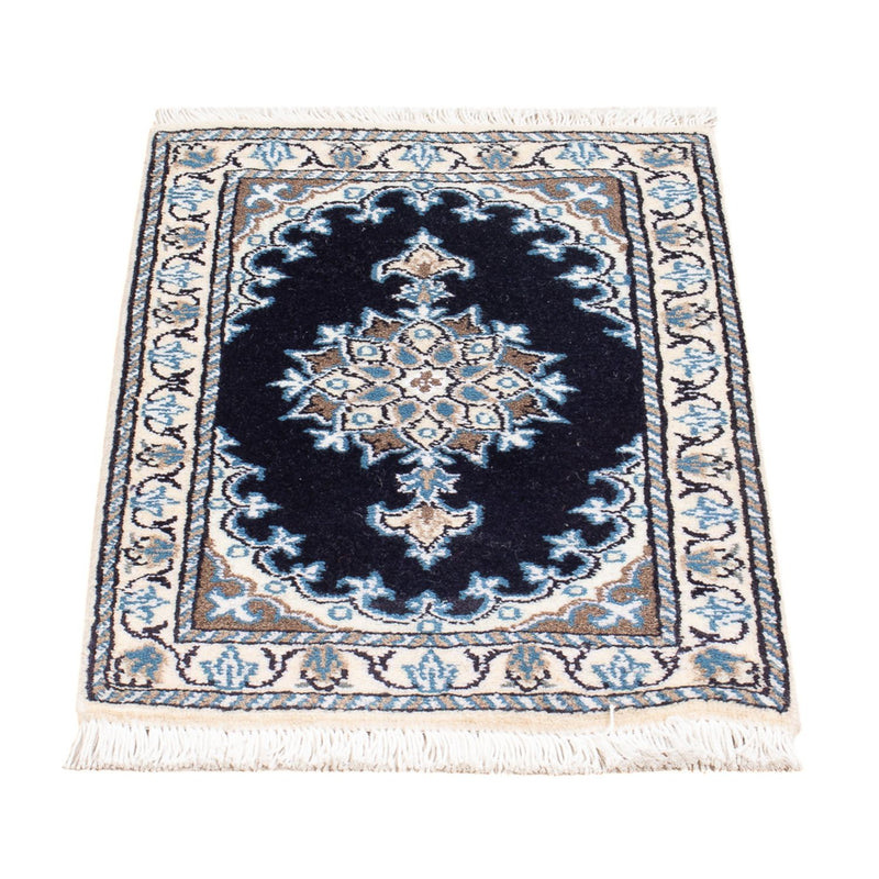 Perserteppich - Nain - Royal - 60 x 40 cm - dunkelblau