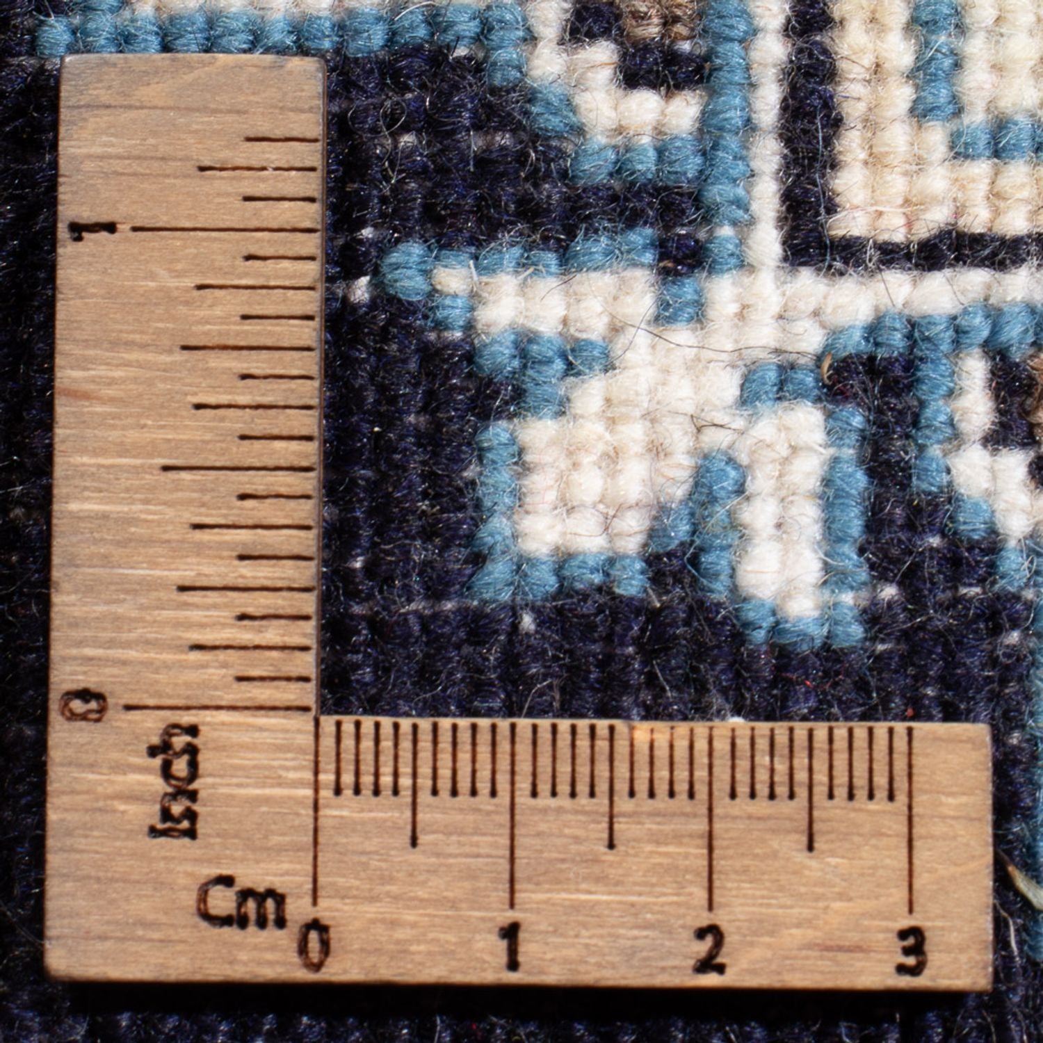 Perserteppich - Nain - Royal - 60 x 40 cm - dunkelblau