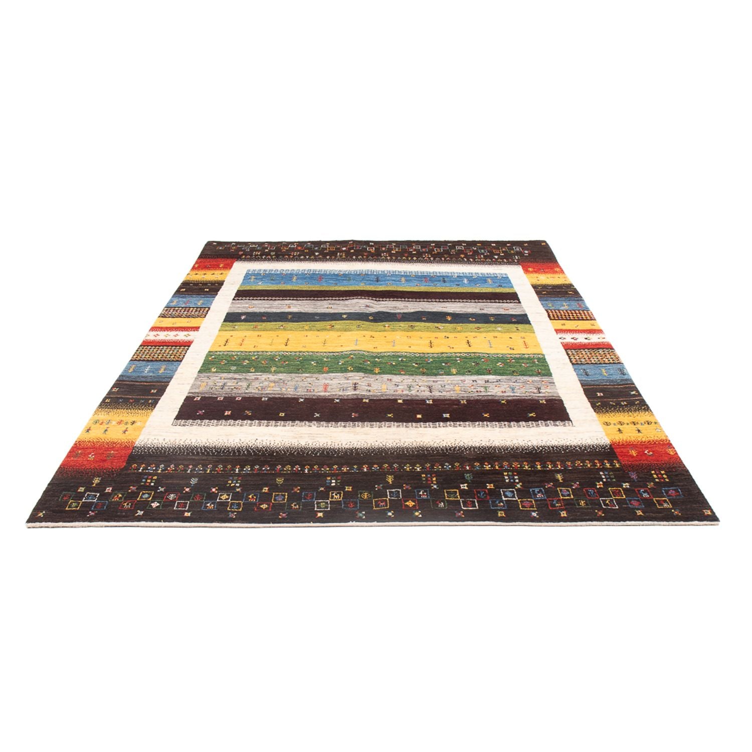 Gabbeh Teppich - Loribaft Perser - 260 x 178 cm - mehrfarbig