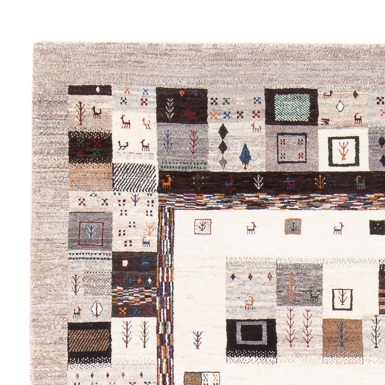 Gabbeh Teppich - Loribaft Perser - 278 x 201 cm - mehrfarbig