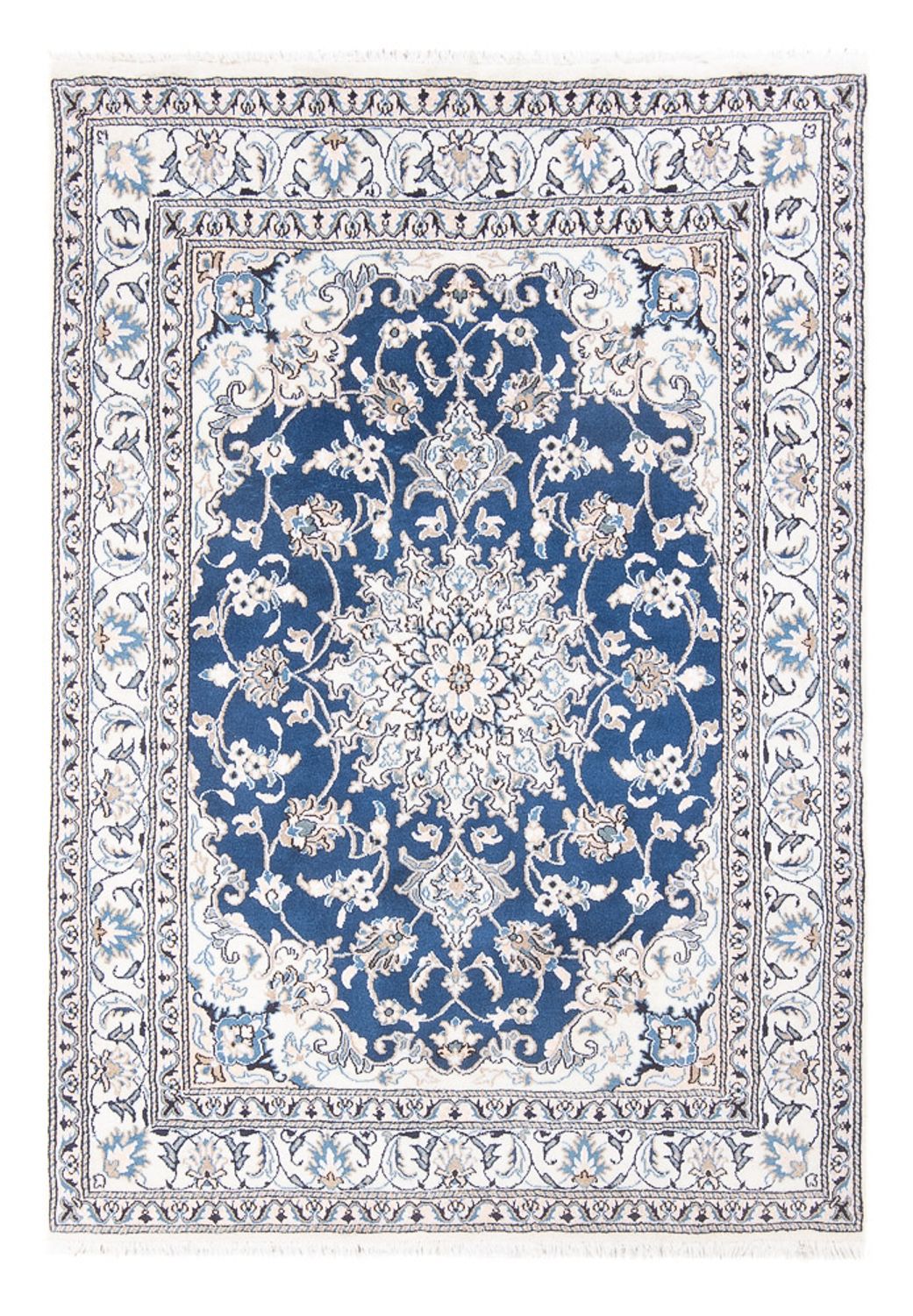 Perserteppich - Nain - Royal - 196 x 147 cm - dunkelcamel