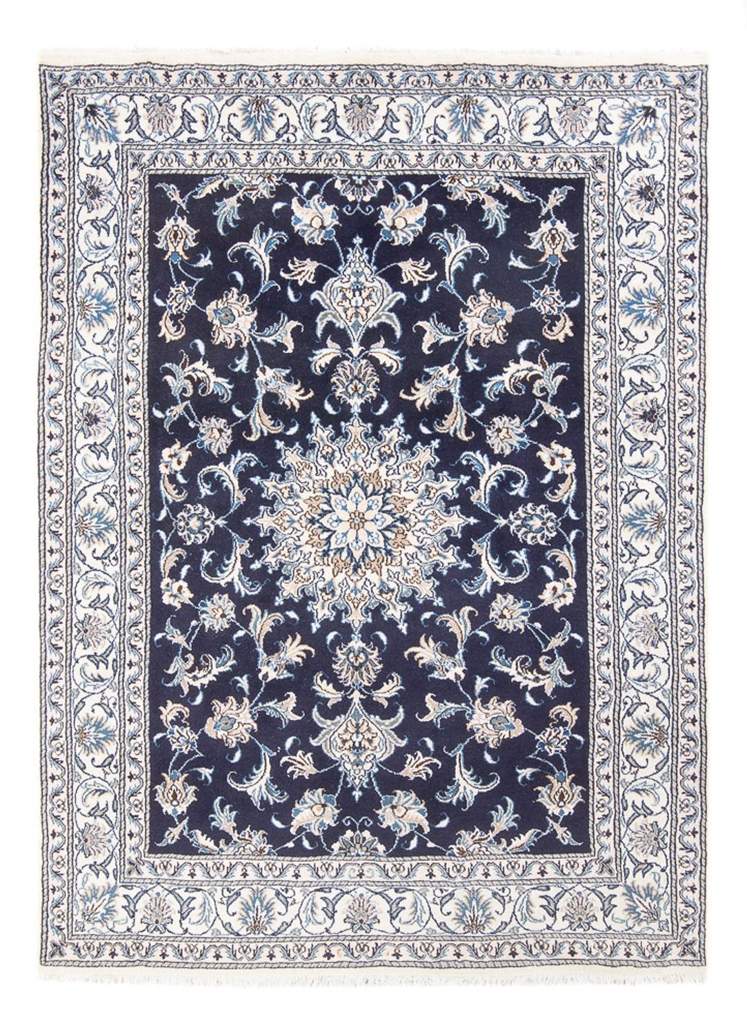 Perserteppich - Nain - Royal - 213 x 149 cm - dunkelblau