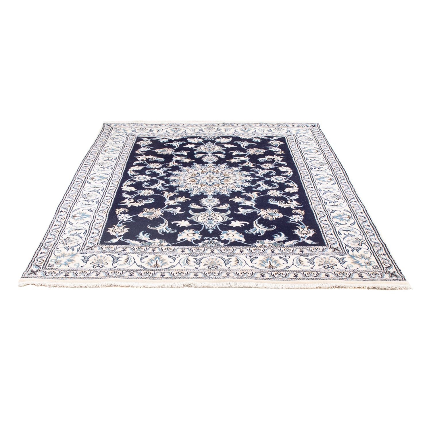 Perserteppich - Nain - Royal - 209 x 146 cm - dunkelblau