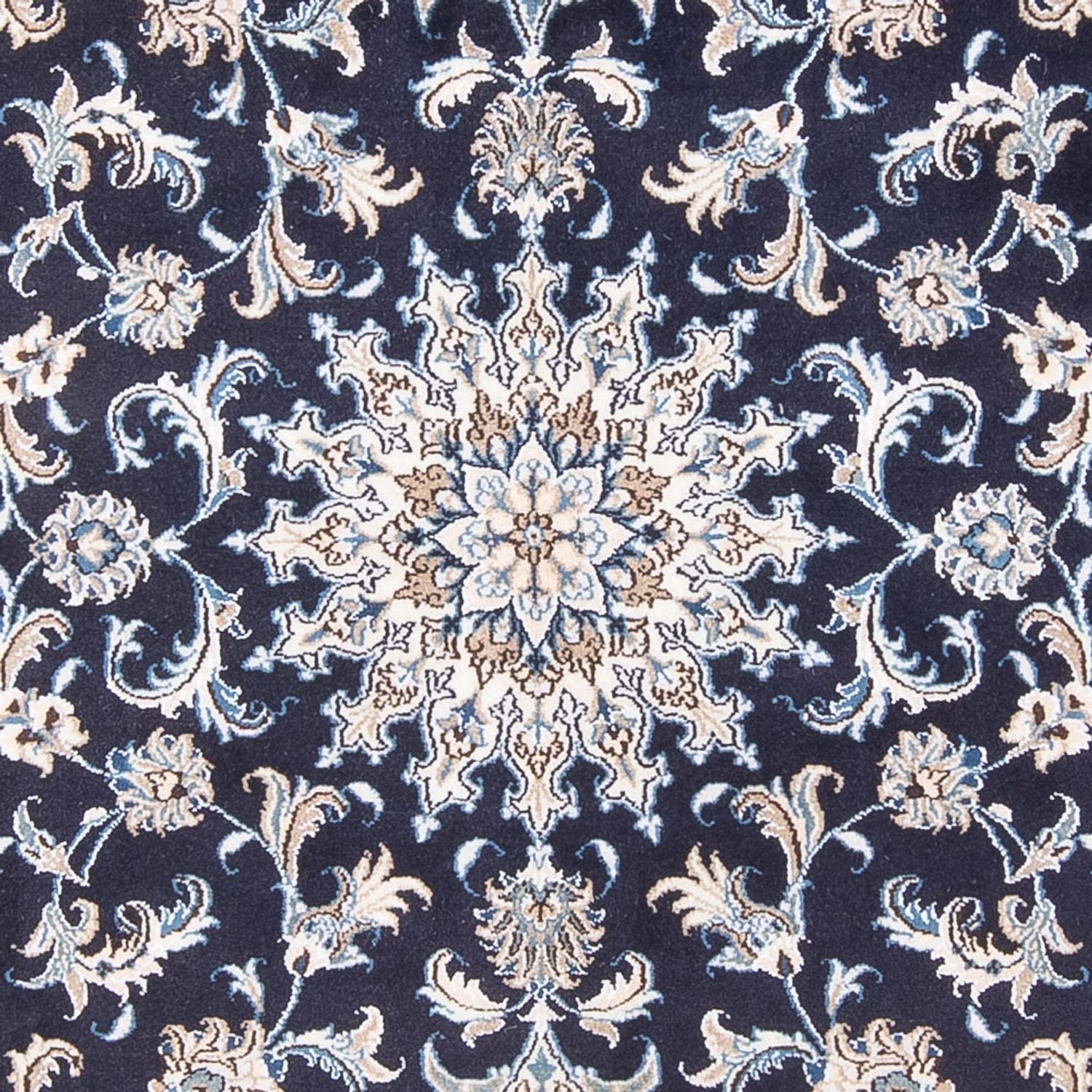 Perserteppich - Nain - Royal - 200 x 146 cm - dunkelblau
