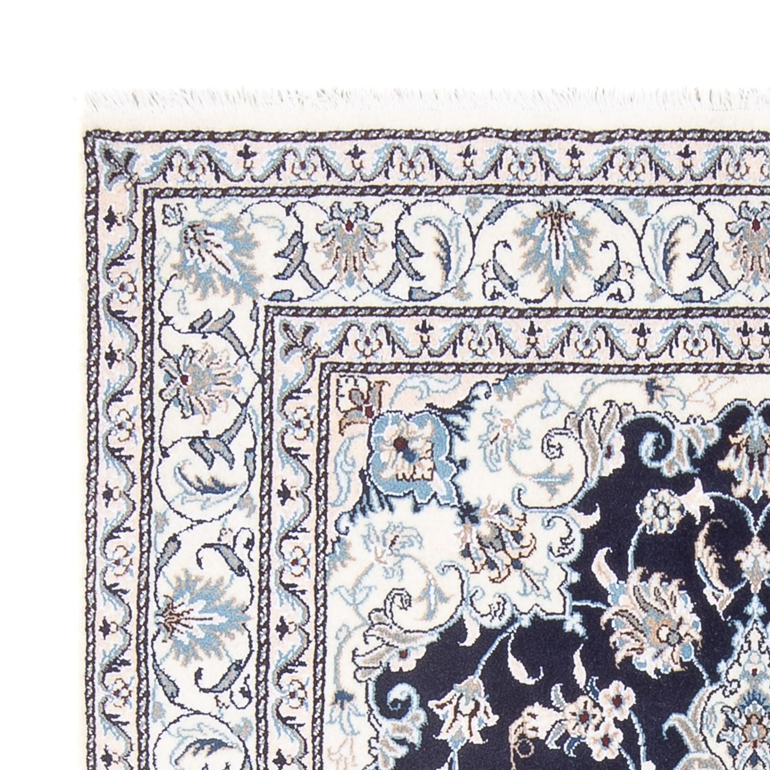 Perserteppich - Nain - Royal - 198 x 150 cm - dunkelblau