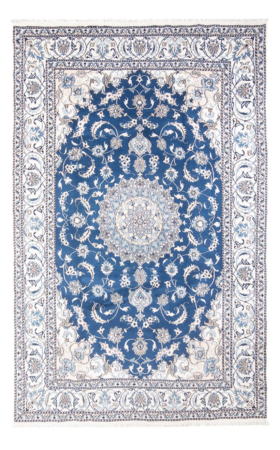 Perserteppich - Nain - 302 x 196 cm - blau