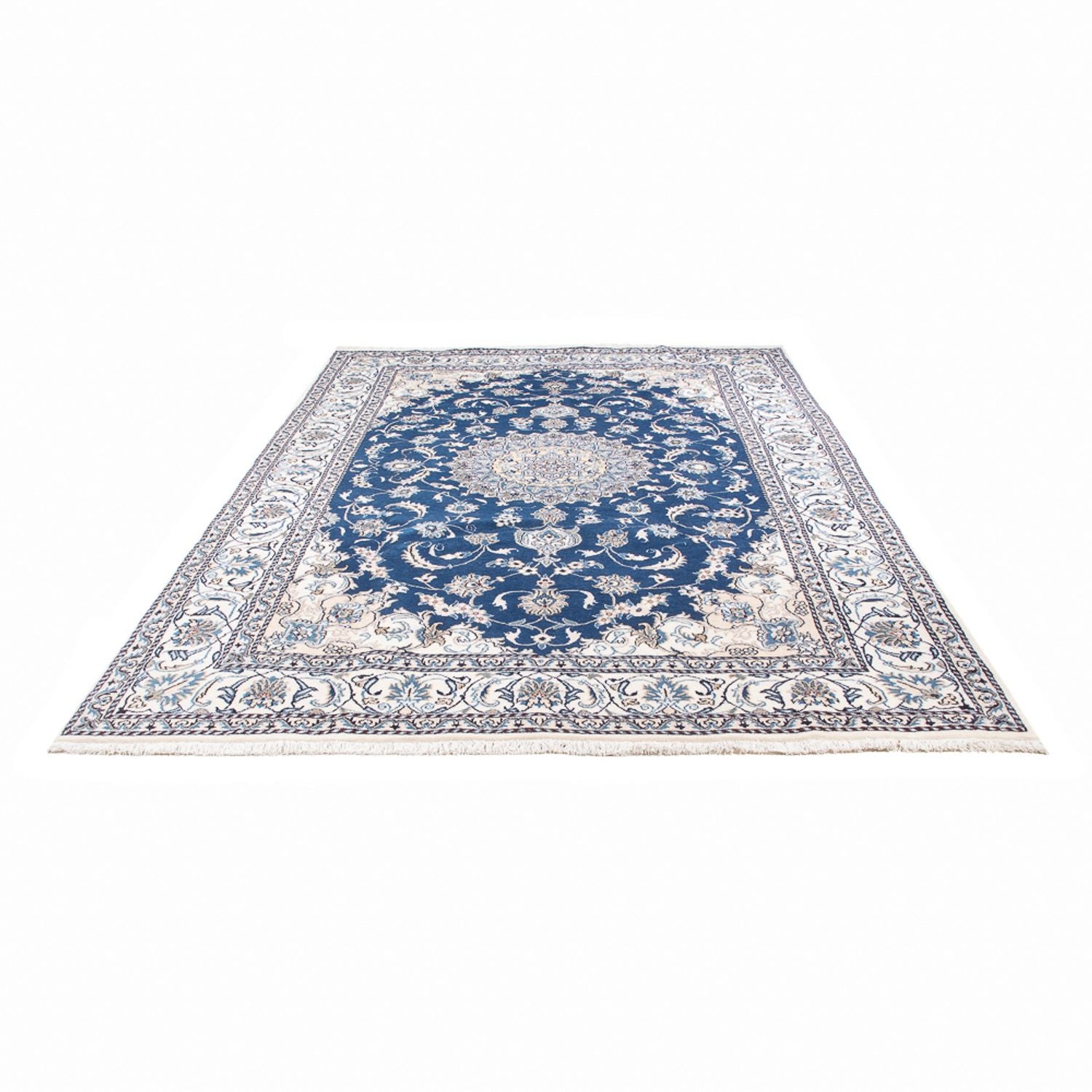 Perserteppich - Nain - 302 x 196 cm - blau