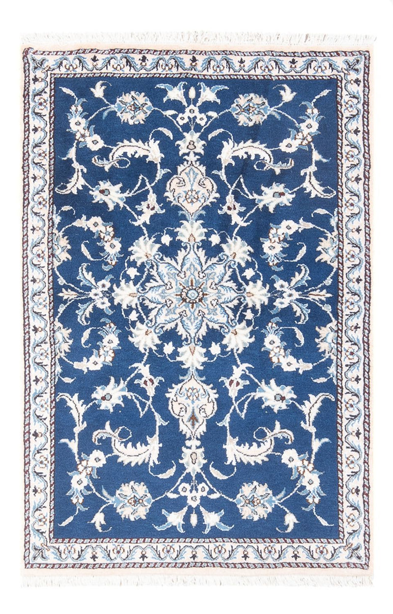 Perserteppich - Nain - 134 x 83 cm - blau