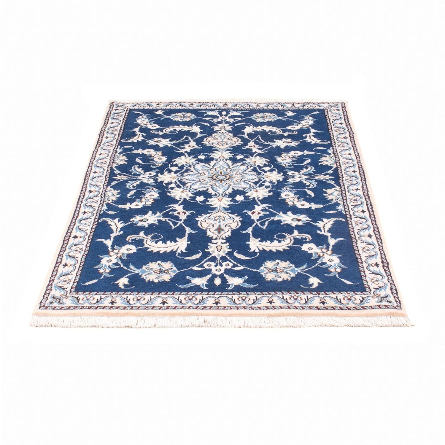Perserteppich - Nain - 134 x 83 cm - blau