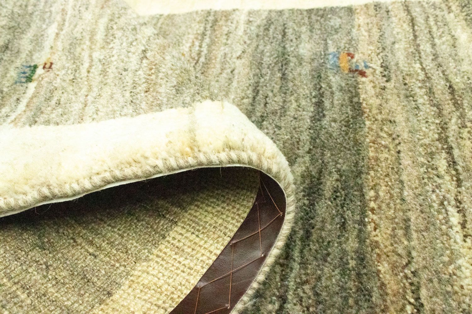 Gabbeh Teppich - Perser 229 x 82 cm - grau