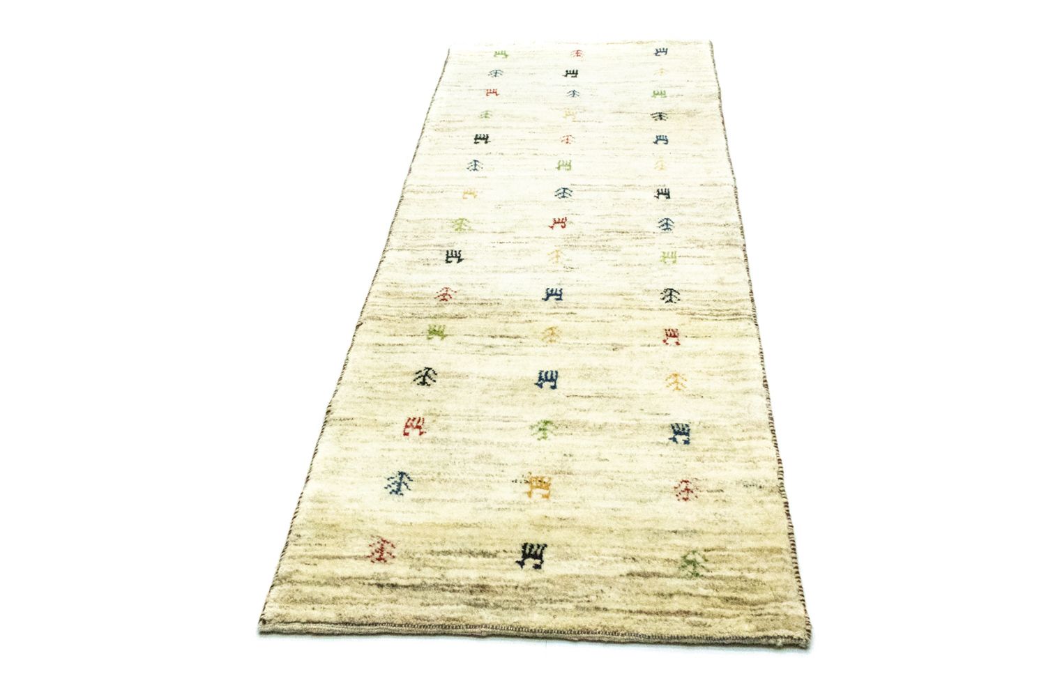 Gabbeh Teppich - Perser 219 x 75 cm - beige