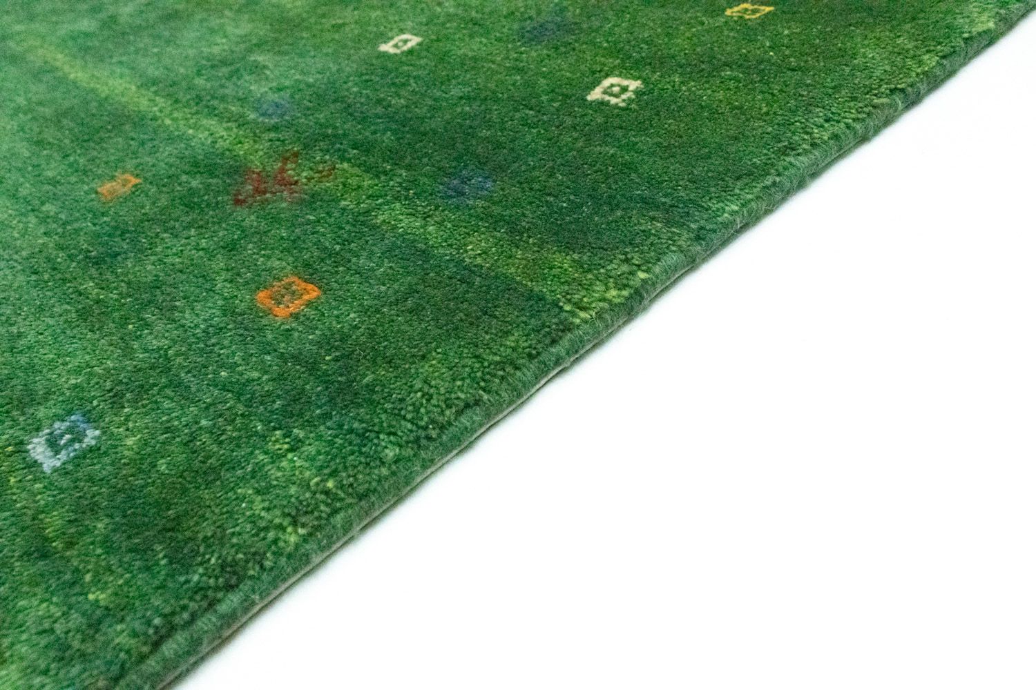 Gabbeh Teppich - Perser 189 x 155 cm - grün