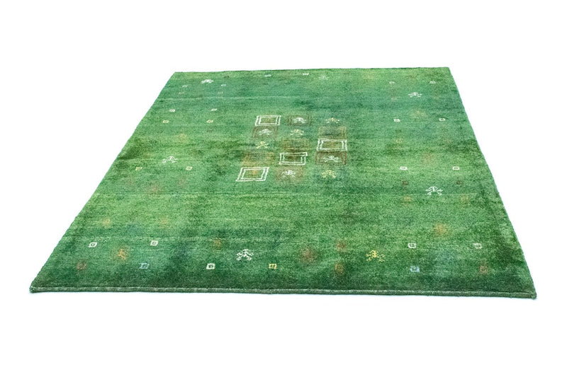 Gabbeh Teppich - Perser 189 x 155 cm - grün