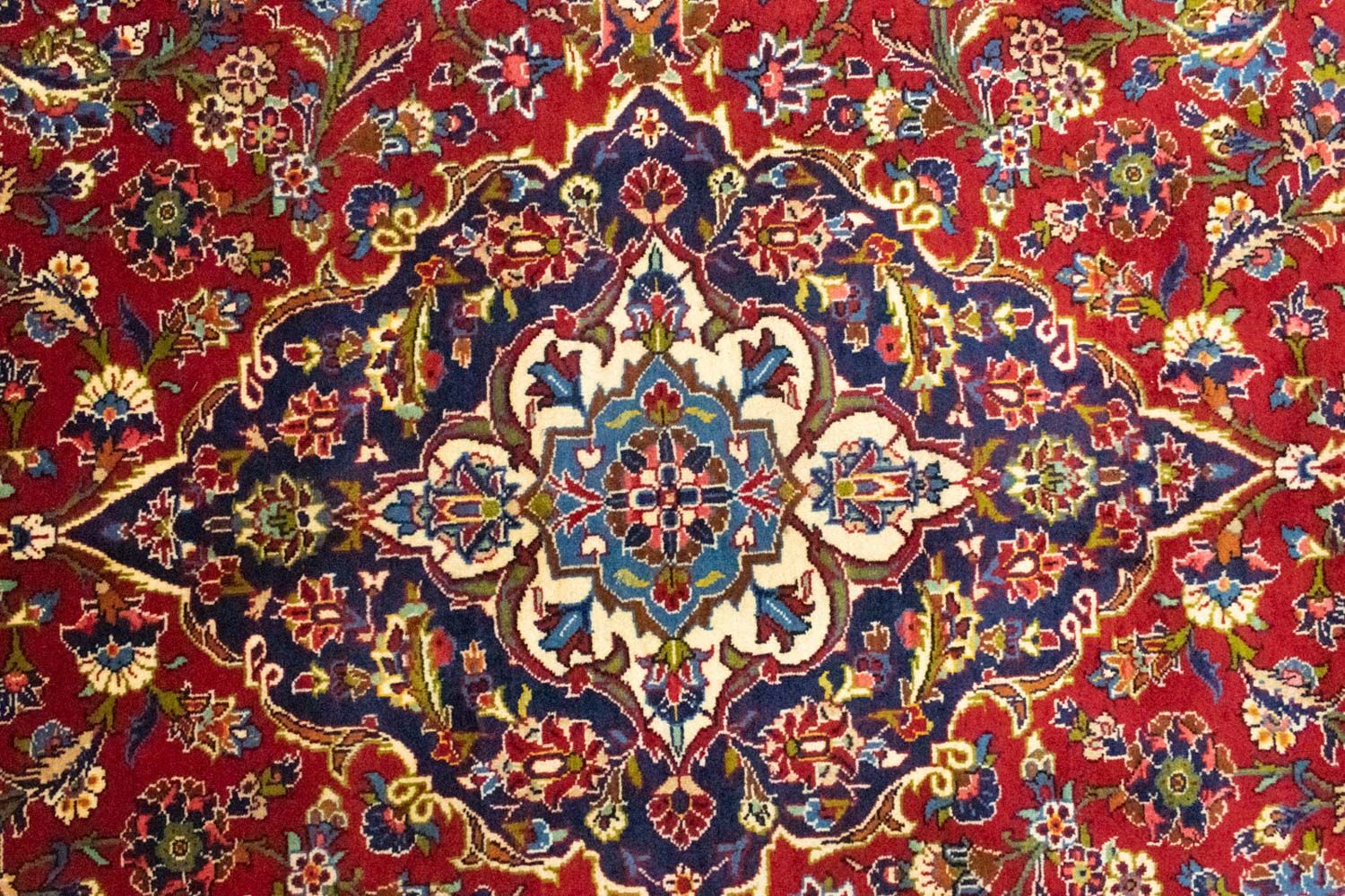 Perserteppich - Keshan 350 x 245 cm - rot