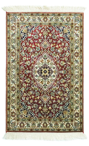 Seidenteppich - Kaschmir Seide 95 x 63 cm Fußmatte