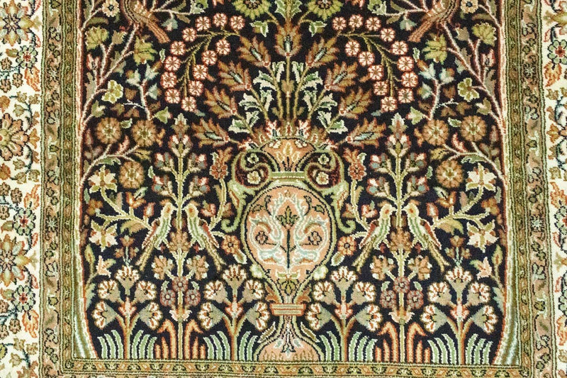 Seidenteppich - Kaschmir Seide 156 x 95 cm Teppichbrücke