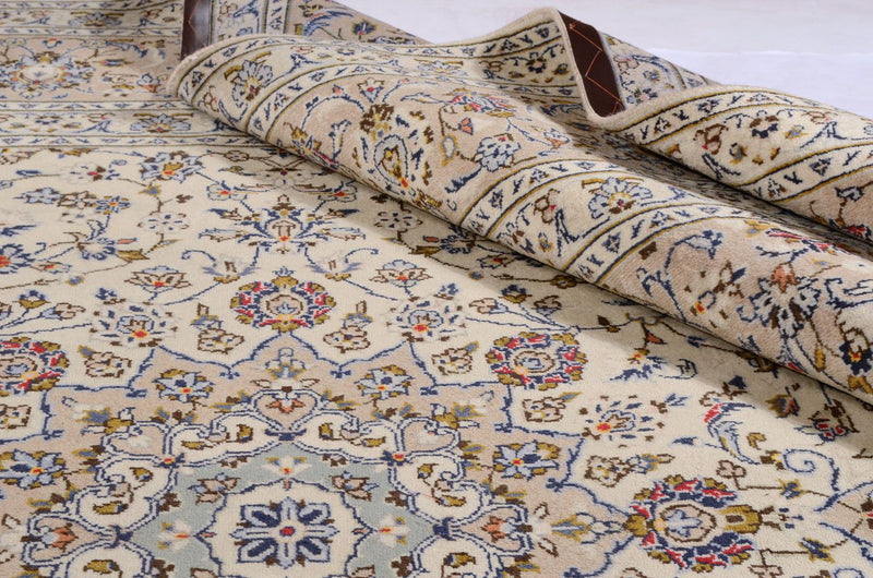 Perserteppich - Keshan 350 x 248 cm - beige