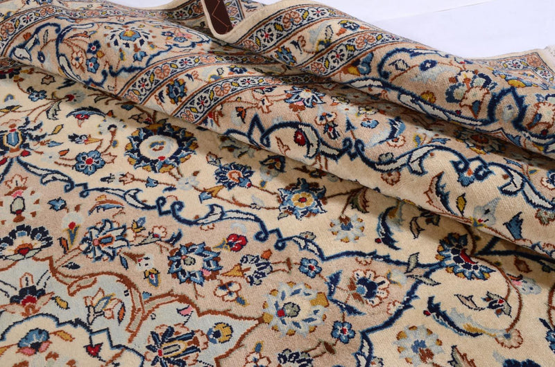 Perserteppich - Keshan 379 x 241 cm - beige