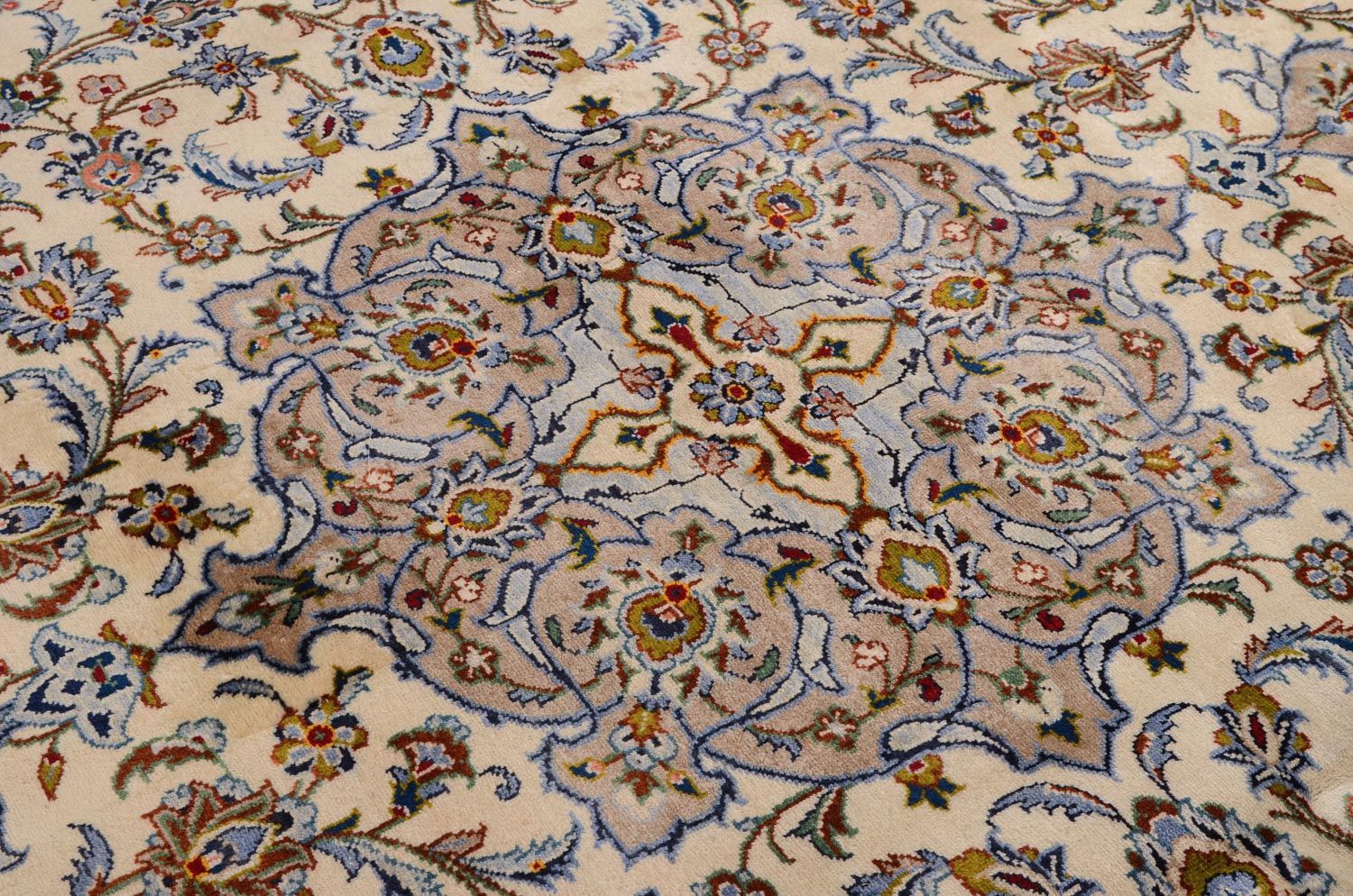 Perserteppich - Keshan 342 x 243 cm - beige