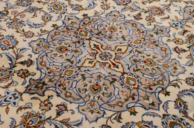 Perserteppich - Keshan 342 x 243 cm - beige